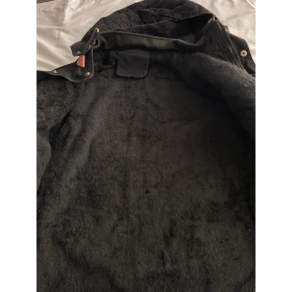 Now's Fashion Mens Utility Field Jacket GORPCORE Canvas Parka Size XL Black